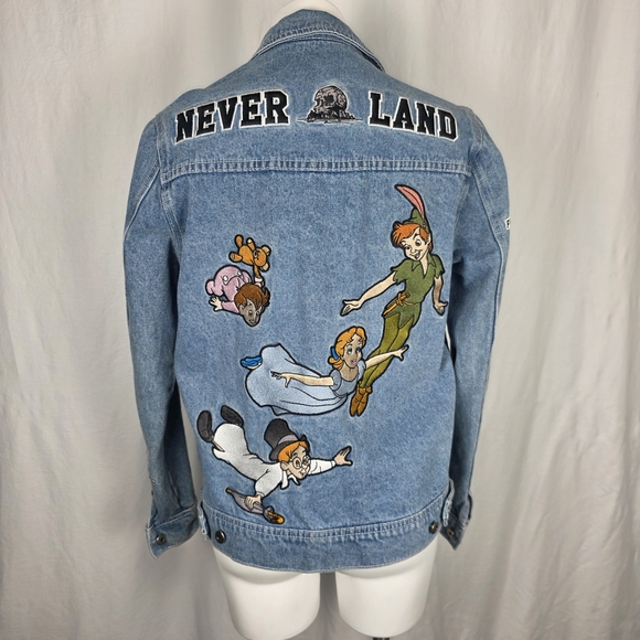 Disney NEVERLAND Collector's Denim Jean Jacket Sz S - Picture 3 of 15